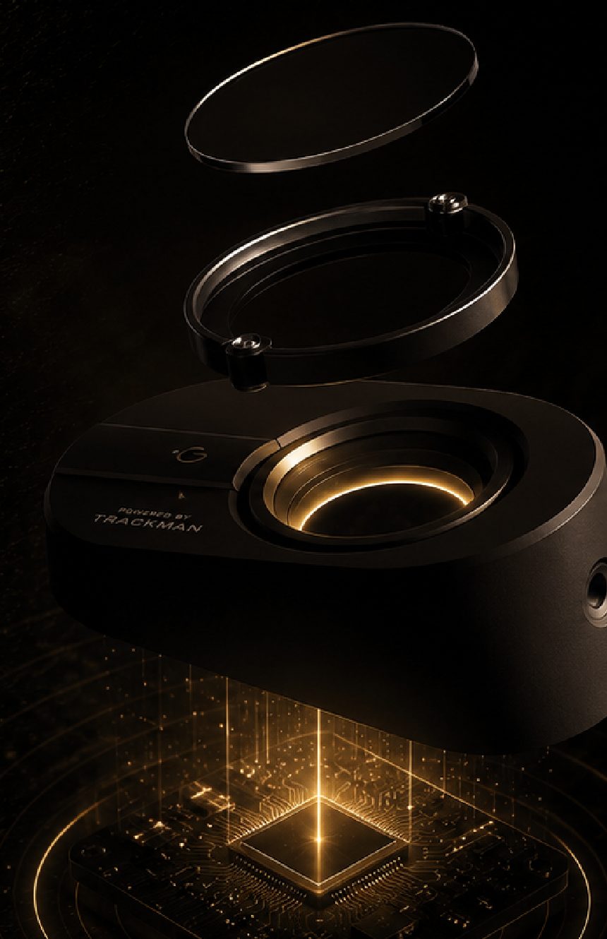 TrackMan iO – exploded view of the indoor radar unit